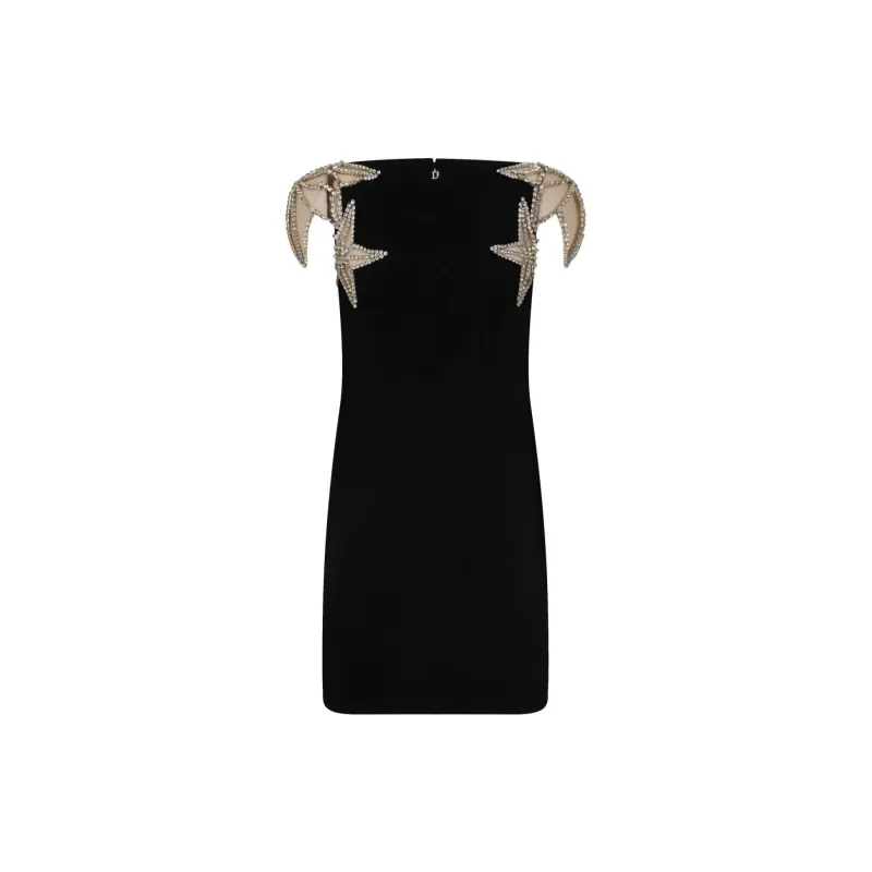 DSQUARED 2 Star Embellished Straight Hem Mini Dress-1