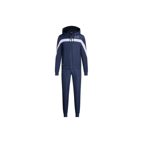 EMPORIO ARMANI EA7 SS24 Casual Sportswear Men's Navy Blue