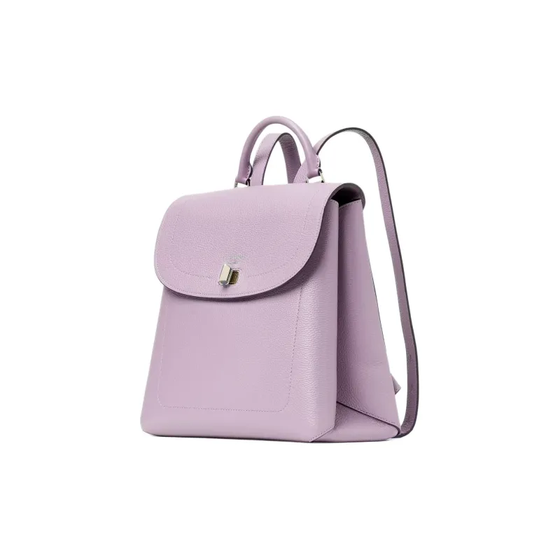 Kate Spade Leather Backpack Medium Size Women's Purple Mist-1