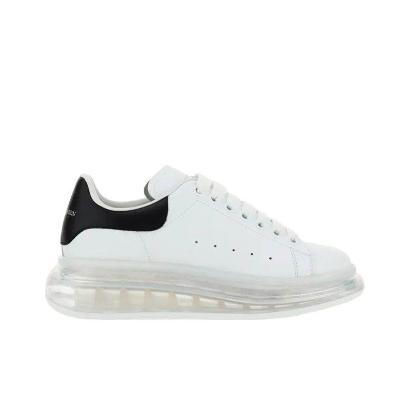 Alexander McQueen Oversized Transparent Sole Sneaker 'White Black' Women's-1