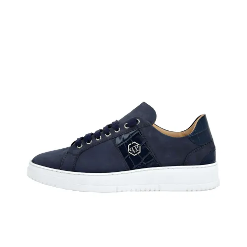 PHILIPP PLEIN Skateboard Shoes Men Low-Top Blue