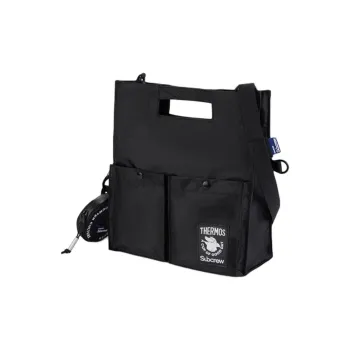 Subcrew Polyester Crossbody Bag One Shoulder Handbag Medium Size Unisex Black