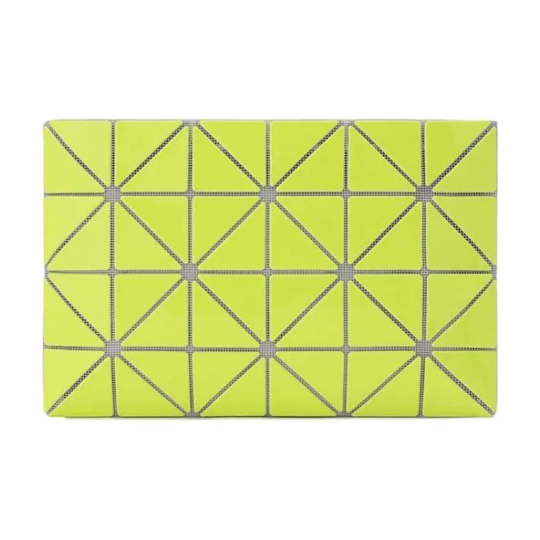 ISSEY MIYAKE Polyvinyl Chloride Resin Clutch Women's Yellow Green-0