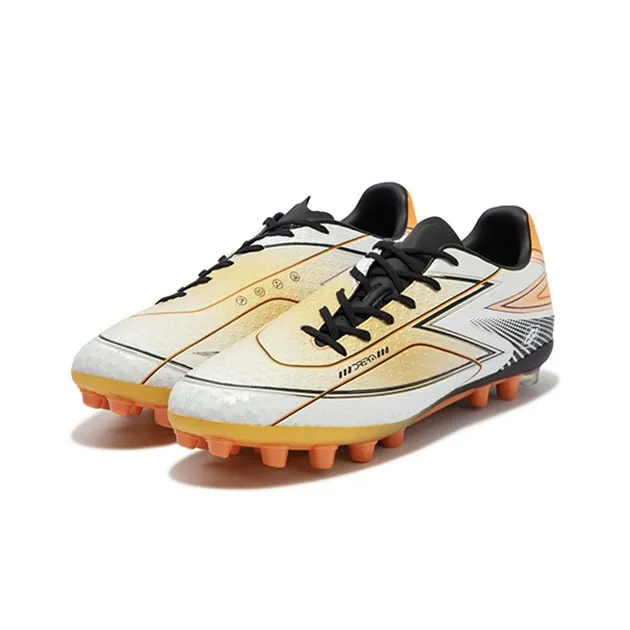 361° Dream Chaser AG Gold Medal Cushioning Anti-Slip And Wear-Resistant Soccer Shoes Unisex Orange White Black-2