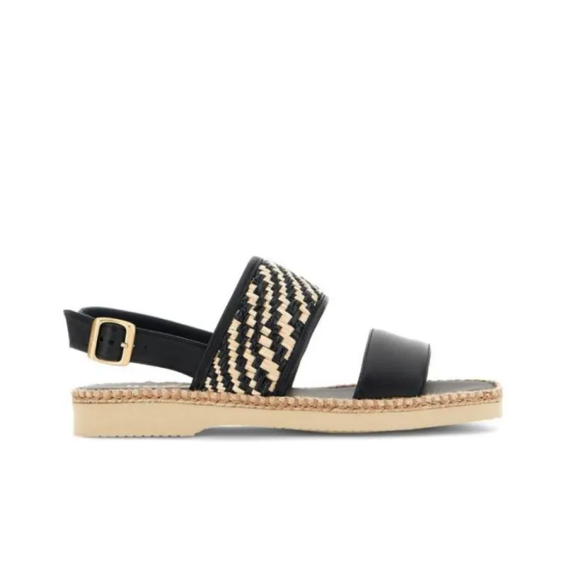 HOGAN H660 Double-Strap Woven Sandals Women's-1