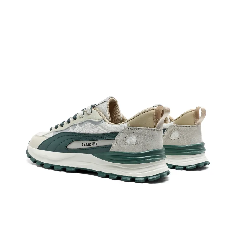 CEDAR HAN Casual Shoes Unisex Low Top Beige Blue/Beige Green */Milk Tea-9