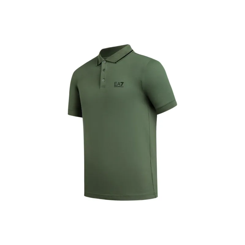EMPORIO ARMANI EA7 SS24 Polo Shirt Men's Green-2