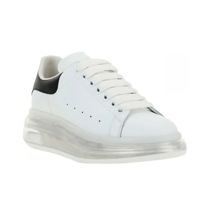 Alexander McQueen Oversized Transparent Sole Sneaker 'White Black' Women's-2