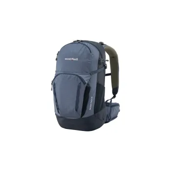 MONTBELL Nylon Outdoor Hiking Bag Backpack Women's Gray Blue