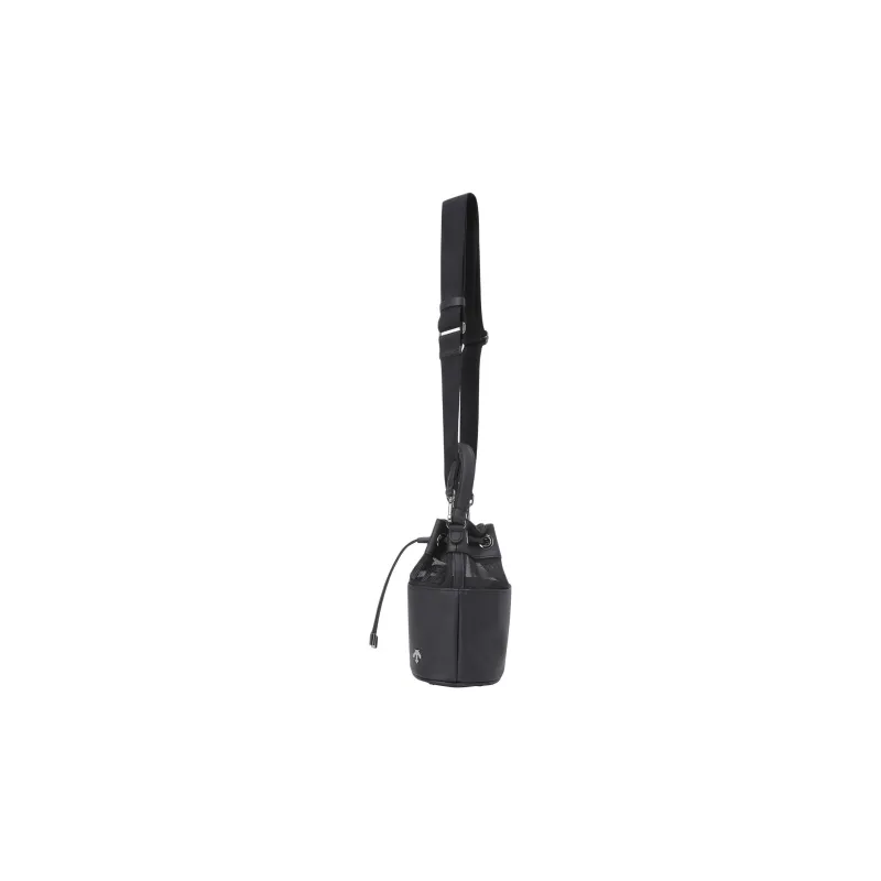 DESCENTE Synthetic Leather, Nylon Handbag Unisex Black-1