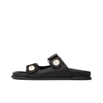 Jimmy Choo Fayence Embellished Leather Slides