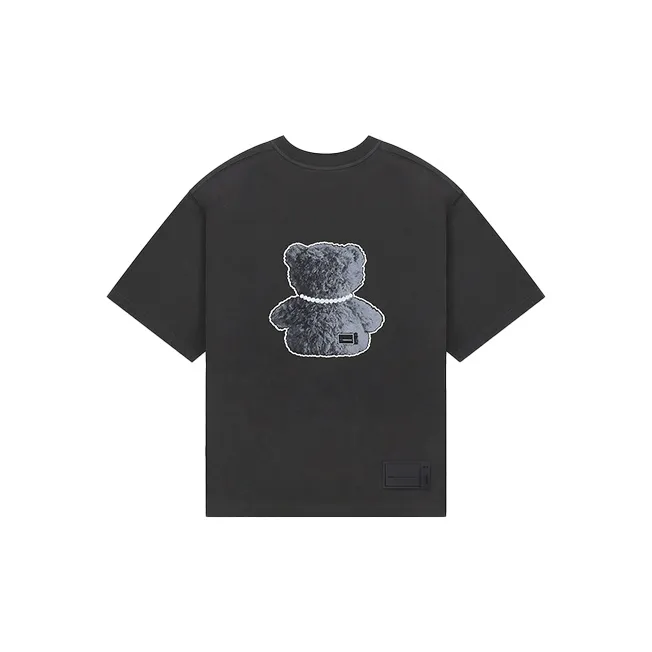 WE11DONE Necklace Teddy print Cotton T shirt-1