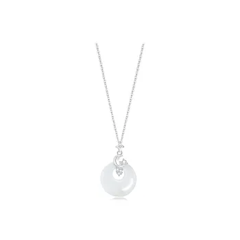 Teddy Bear Collection Chalcedony Jade Necklaces Women's