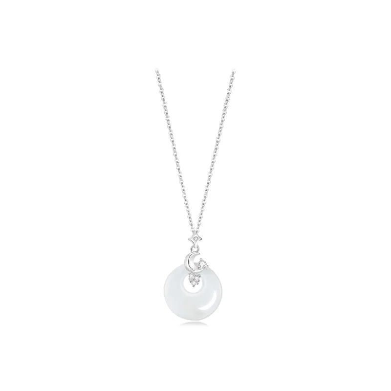 Teddy Bear Collection Chalcedony Jade Necklaces Women's-0