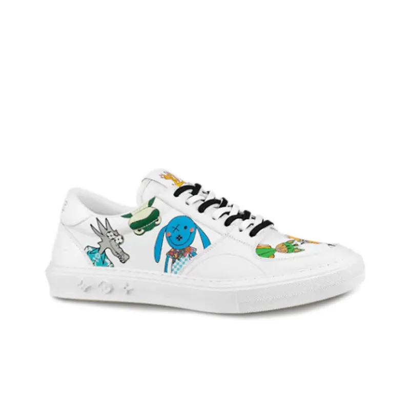 LOUIS VUITTON Ollie Sneakers 'White With Drawings'-1