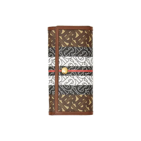 Burberry Canvas Wallet Women's Brown-3
