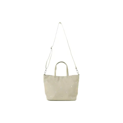Beams Cotton Tote Bag Shopping Bag Handbag Shoulder Bag Crossbody Bag Women's Gray