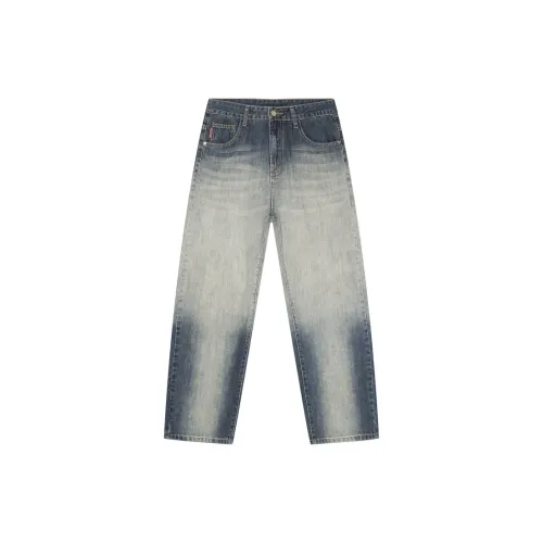 Voguo Relay Jeans Loose Straight-leg Unisex