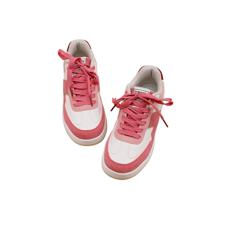 MINGKUANG Street Trend Dopamine Dressing Multicolor Anti-Slip Wear-Resistant Low-Top Skateboard Shoes Women's-2