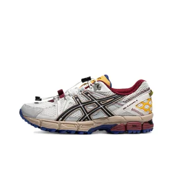 Asics Gel Kahana 8 Cushioning Slip Resistant Low Top Casual City Commute Running Shoes Women's White Black Yellow