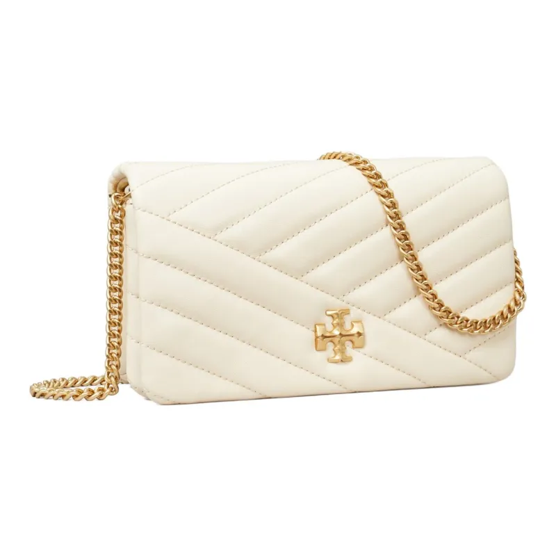 TORY BURCH Nappa Leather Shoulder Bag, Crossbody Bag, Wallet Women's Cream-1