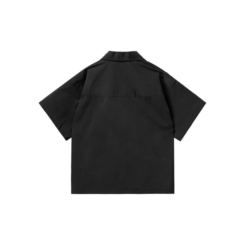 PILOTDRAGON Lapel Short Sleeved Shirt Unisex-1
