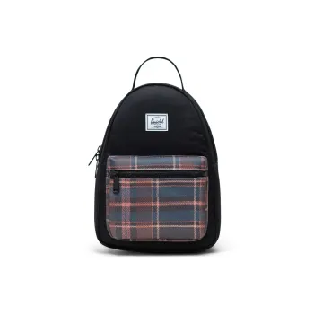 Herschel Nova Series Recycled Fabric Backpack Mini Unisex Black Plaid