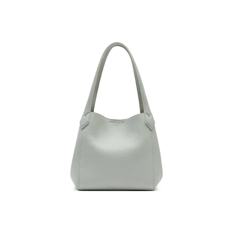 Staccato Cow Leather Shoulder Bag Regular Women's Pink Diamond/Glacier Blue/Oat Milk/Parchment Paper-8