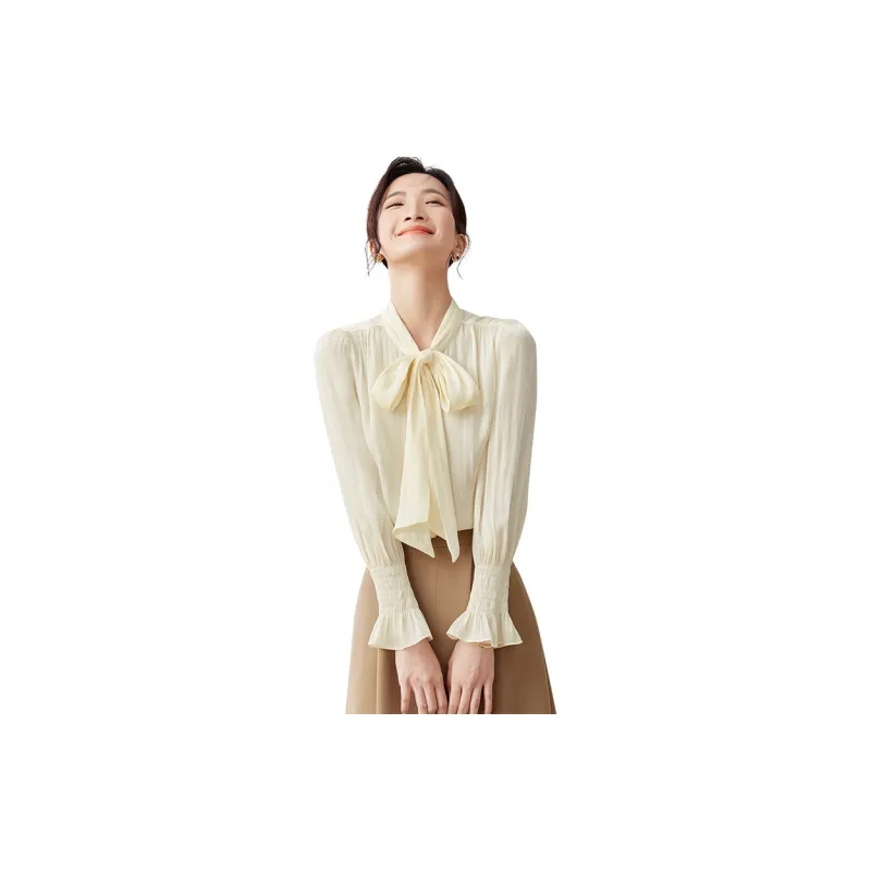SENTUBILA Shirt Women's Apricot-1
