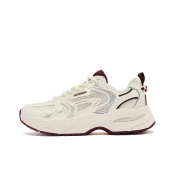 QIAODAN Kaiyuan Breathable And Lightweight Low Top Casual Shoes Women's Beige Red