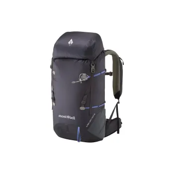 MONTBELL Nylon Outdoor Mountaineering Bag Backpack Regular Unisex Graphite Blue