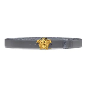 VERSACE La Medusa Reversible Leather Belt