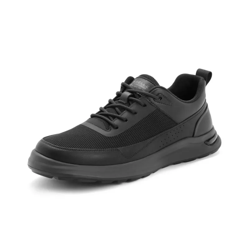 BELLE Low Top Casual Shoes Men's Black, Apricot-1