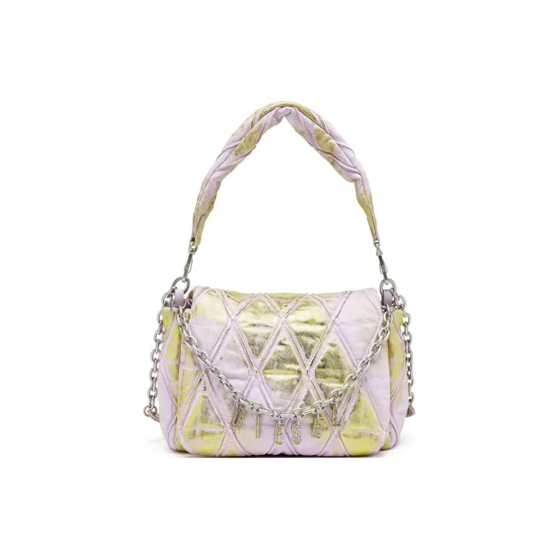 DIESEL Cotton Shoulder Bag Women's Light Pink-0