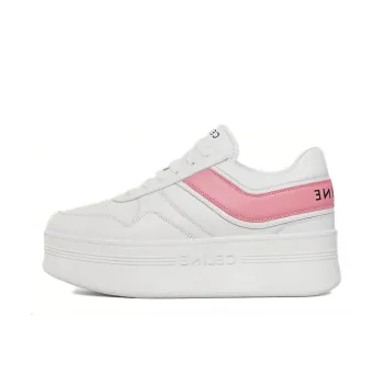 CELINE Block Low-Top Skateboard Shoes Women's White