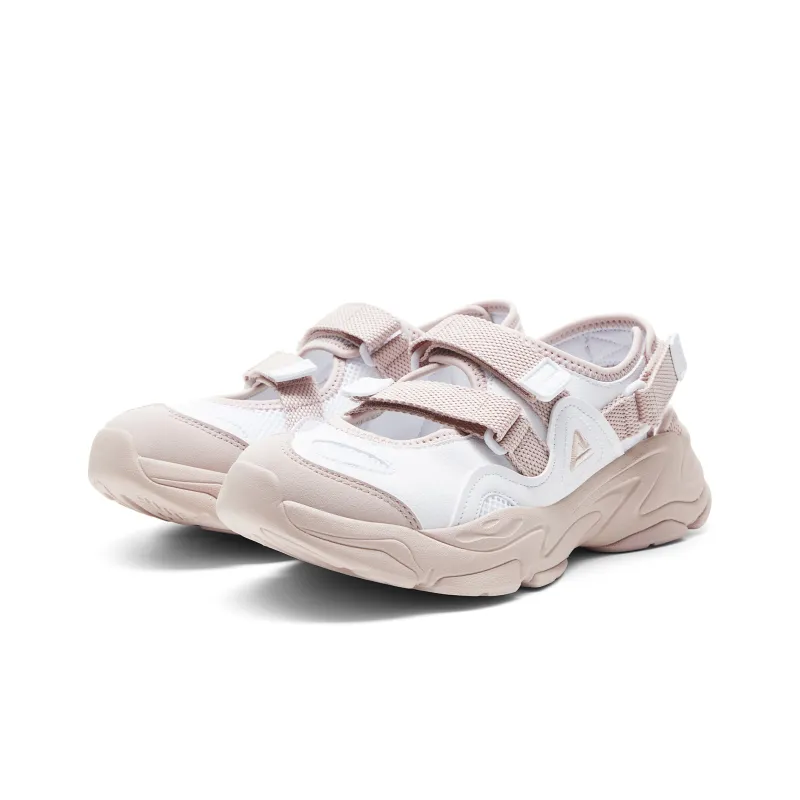 PEAK Mary Jane Sandal Beach Summer Slippers Women's White Pink-2