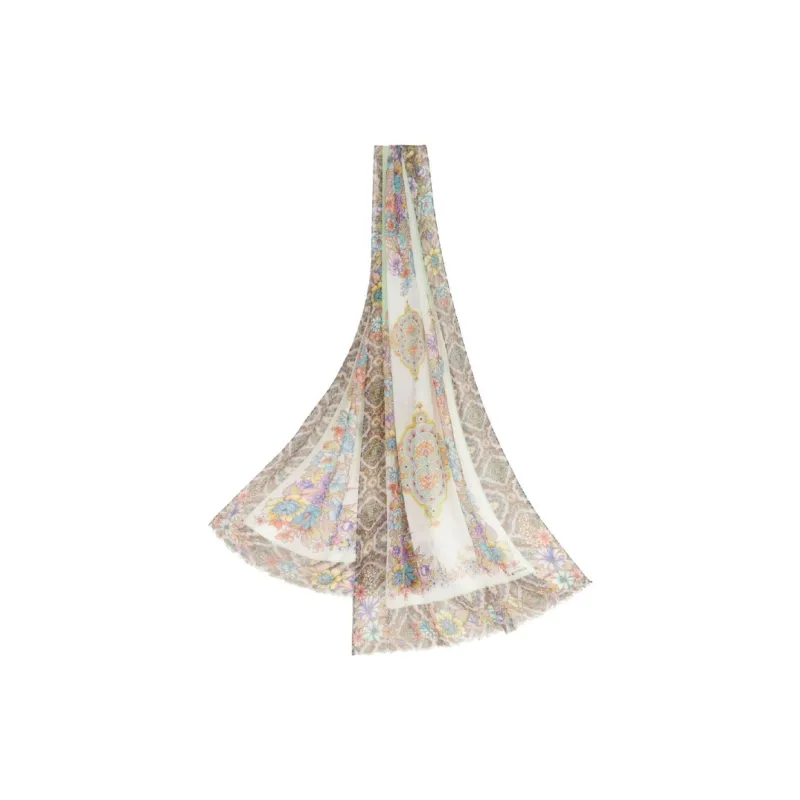 ETRO Floral-Printed Rectangle Shape Scarf-1