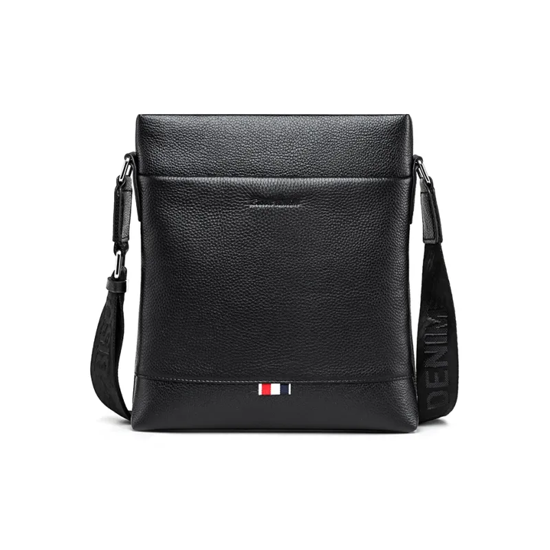 BISON DENIM Top Grain Cow Leather Shoulder Bag Men's-0