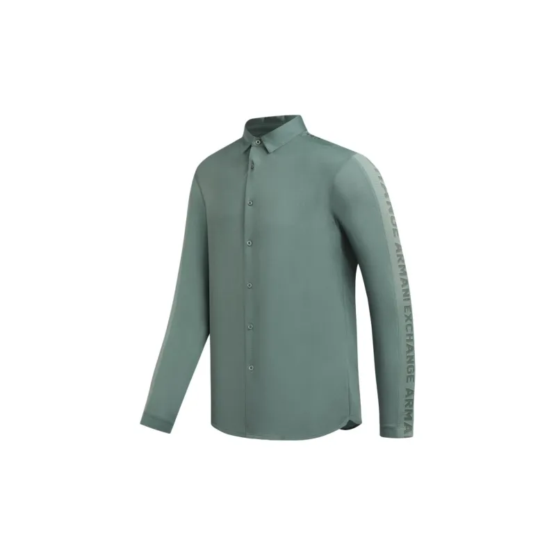 ARMANI EXCHANGE SS24 Shirt Men's Green-2