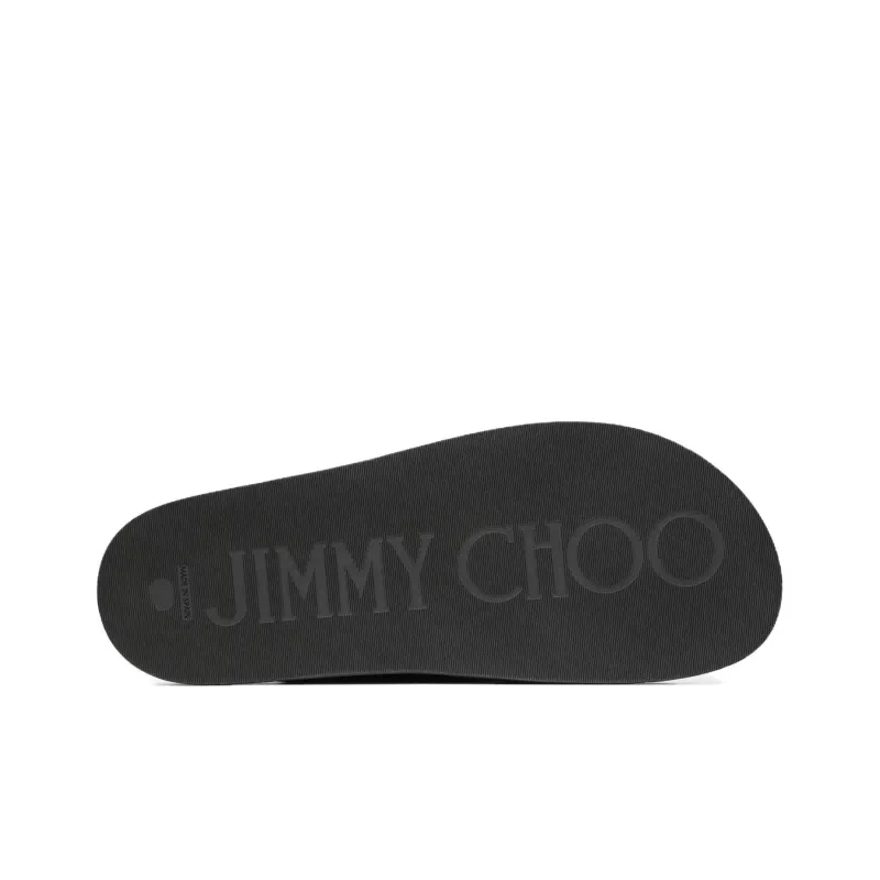 Jimmy Choo Fayence Embellished Leather Slides-4