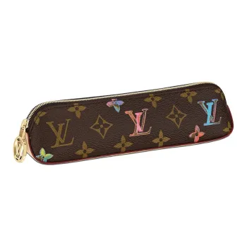 LOUIS VUITTON Elizabeth Letter Combination Canvas Pen Pouch Storage Bag Unisex Brown