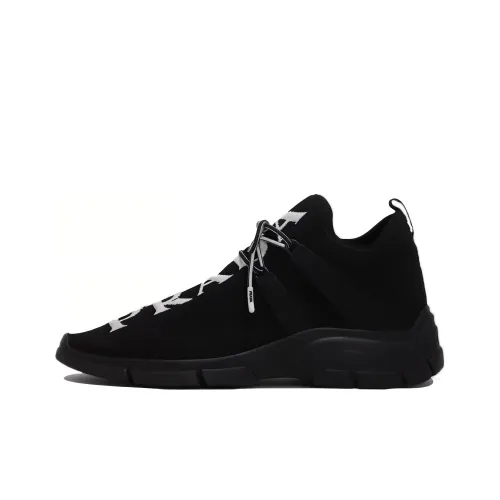 PRADA Cushioning Anti Slip And Wear Resistant Low Top Sports Casual Shoes Men's Black