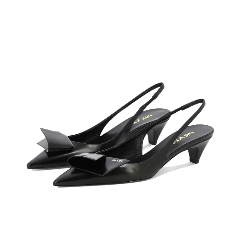 PRADA 60mm Fold-detail Leather Pumps-3