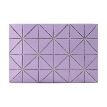 ISSEY MIYAKE Polyvinyl Chloride Resin Clutch Women's Lavender