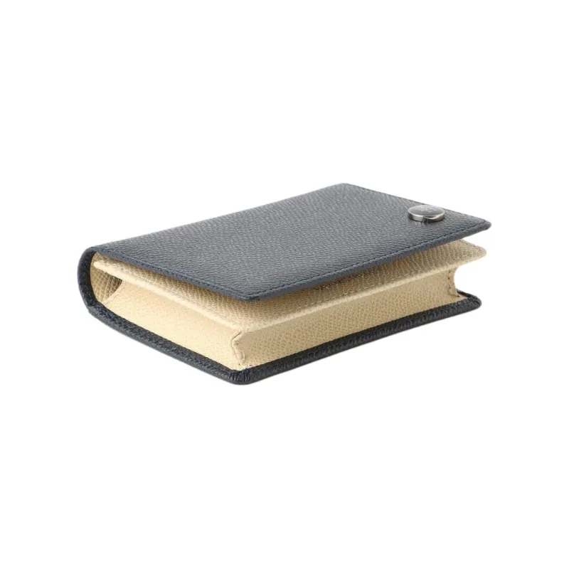Beams Cow Leather Wallets Card Holders Men's Marine Blue-2