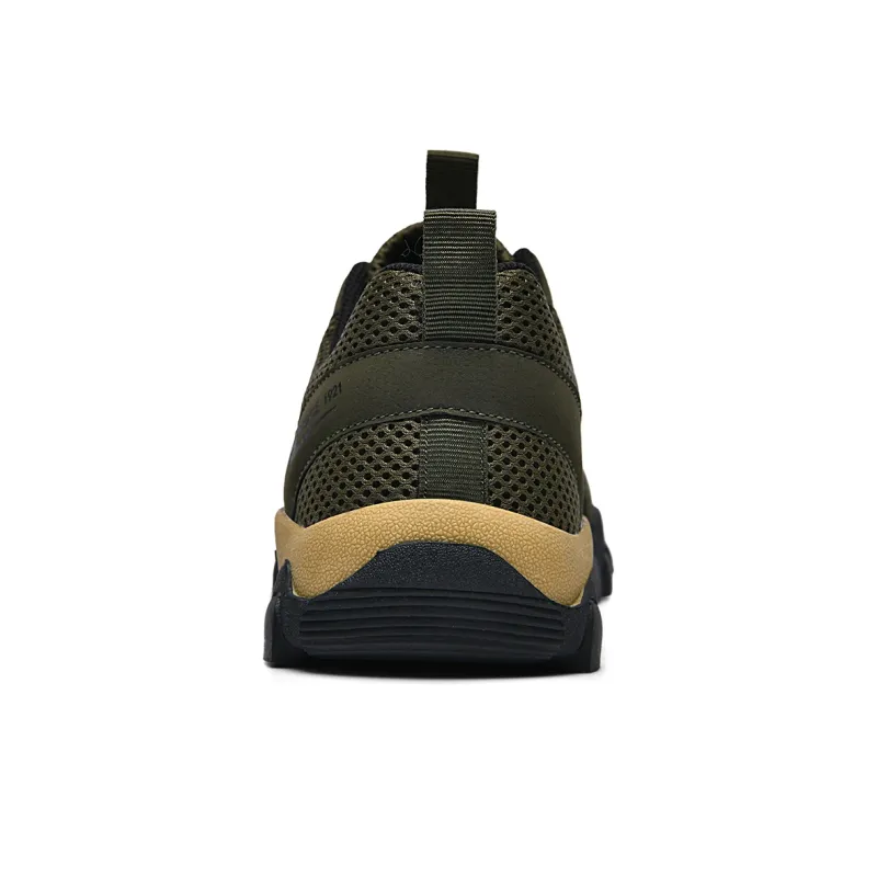 Binary Shock Absorbing, Non Slip, Wear Resistant, Breathable And Lightweight Low Top Outdoor Shoes Men's Army Green-4