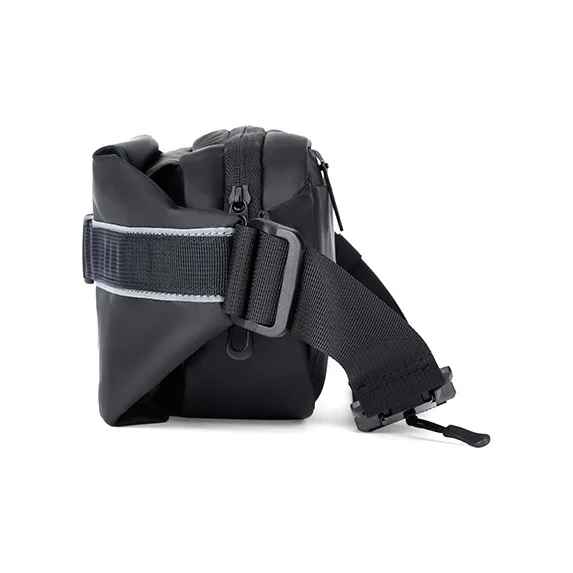 BISON DENIM Oxford Fabric Bag Black Casual Shoulder Bag Crossbody Bag Fashion Small Bag Men's Bag Men's-4