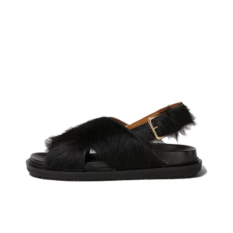 MARNI One Strap Sandals Women's Black-0