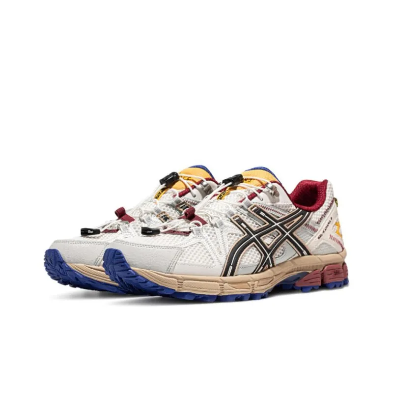 Asics Gel Kahana 8 Low Top Casual City Commute Running Shoes Men's White Black Red-1