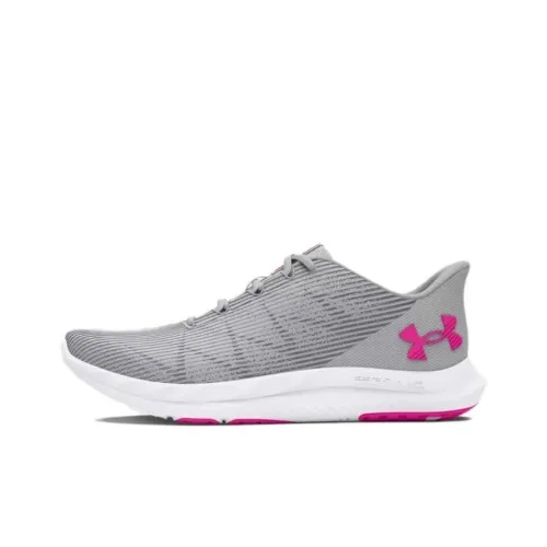 Under Armour Sonic Anti-Slip Wear-Resistant Low-Top Running Shoes Women's Gray Pink